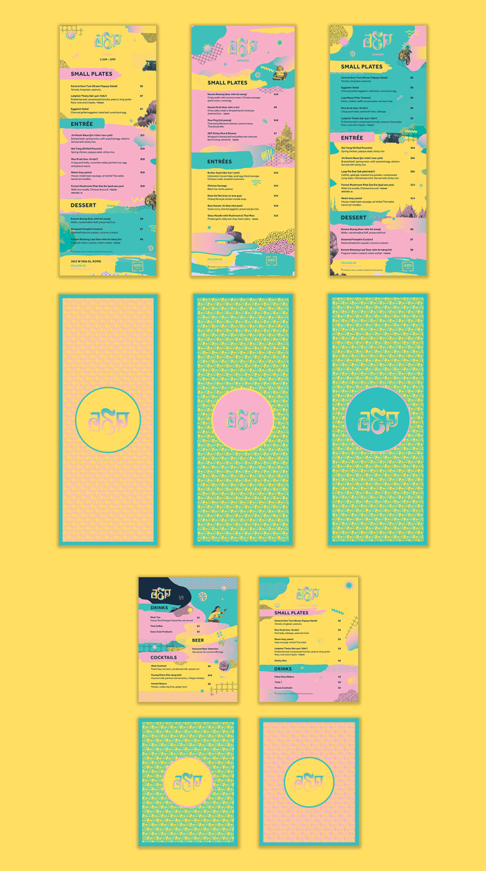 AEP Thai Restaurant Branding & Identity on Behance