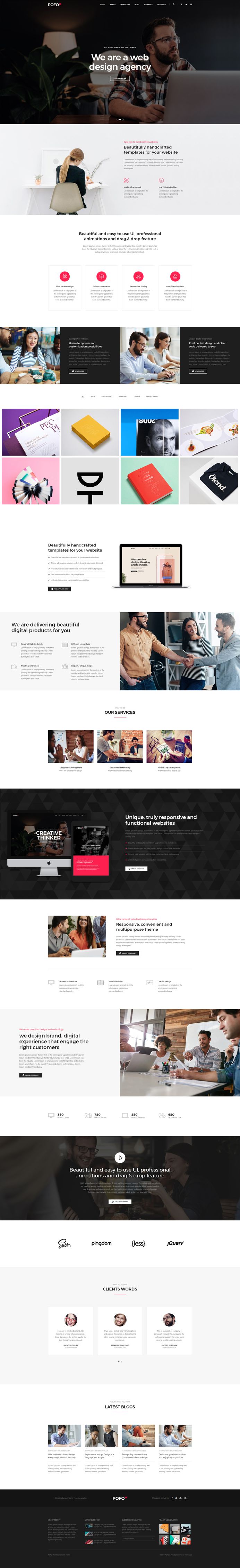 Pofo - #Creative #Portfolio and #Blog #WordPress Theme for #Corporate by #ThemeZaa