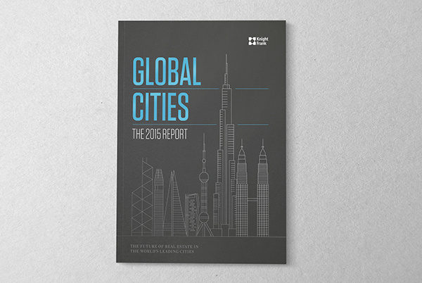 Knight Frank - Global Cities Report on Behance #city #design #global #print #cover #spread #illustration #magazine