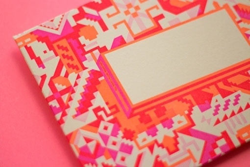 Design Work Life » cataloging inspiration daily #envelopes #american #letterpress #stationery #native #neon