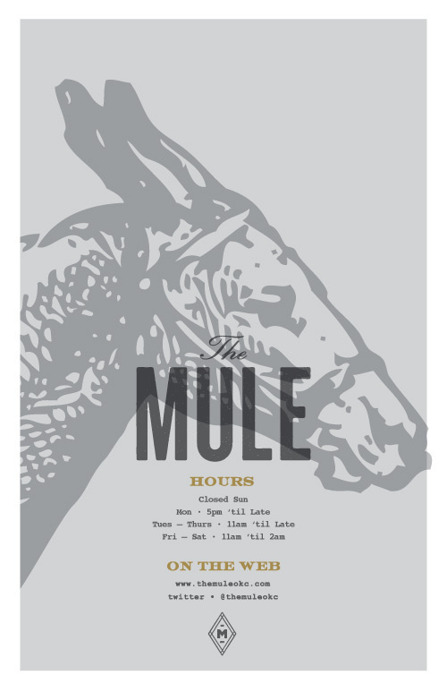 Art of the Menu: The Mule #print #identity