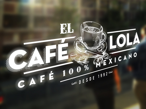 Café Lola on the Behance Network #cafe #mexico