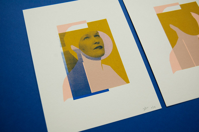 CONTOUR - For my mum with young dementia. A graphic portrait. Fade layer after layer, hold the contour of your soul.