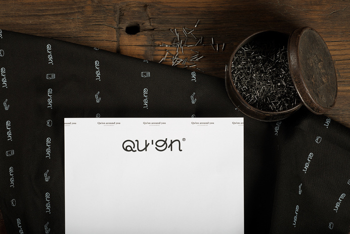 Qu'on identity leather branding corporate nive beuatiful illustration wood crafted handcraft minimal beautiful mindsparkle mag