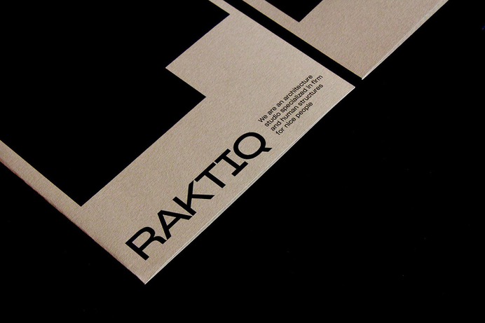 Raktiq Branding - Mindsparkle Mag Ara Estudio designed the branding for Raktiq – an architecture studio in Barcelona focused on the design of houses with elegant and compact fine shapes. #logo #packaging #identity #branding #design #color #photography #graphic #design #gallery #blog #project #mindsparkle #mag #beautiful #portfolio #designer