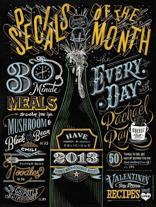 Typeverything.com Rachel Ray Mag by Erik Marinovich (viaÂ Friends of Type) #lettering