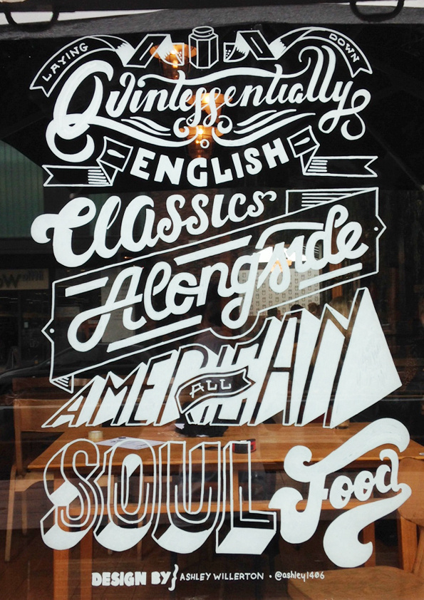 Window Illustration for Jam Jar #inspiration #lettering #script #hand #typography