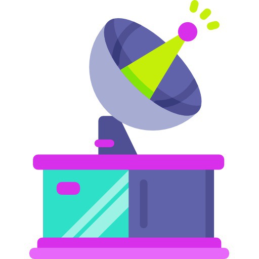 See more icon inspiration related to antenna, miscellaneous, radio antenna, satellite dish, wireless connectivity, satellites, satellite, parabolic, electronics, communications, signal, nature and technology on Flaticon.