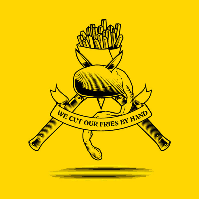 Brand Identity of Manhattn's Burgers by Pinkeye #brand #posters
