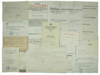 Hesse: a certificate group of a Colonel doctor, and the Country medical officer of health.