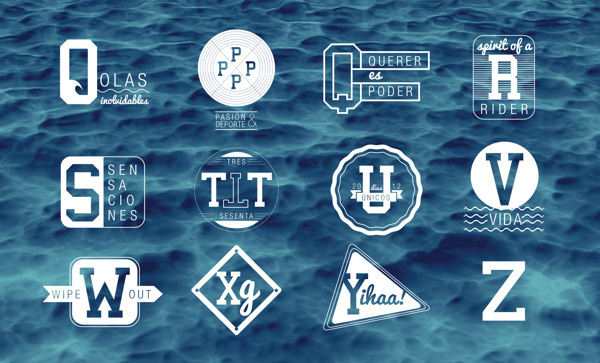 The Seaside Alphabet on Typography Served #logo #typography