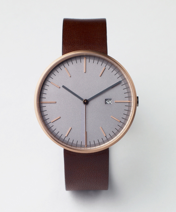 203 SERIES (PVD Rose Gold / Walnut Leather) | Uniform Wares #clock #watch