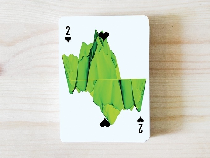AO MATU design playing cards by Nastya KFKS. 3d islands on number of cards. #tropical #cards #graphic #playing #design #illustration #characters