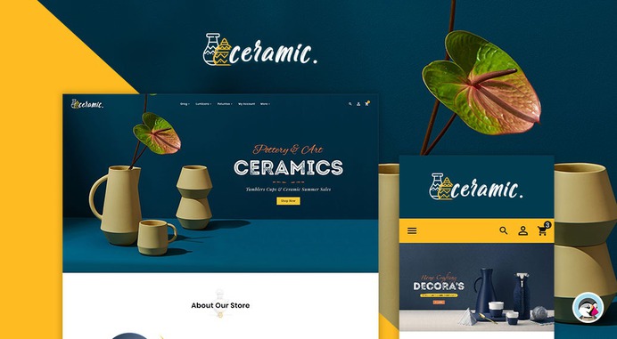 #Ceramics & #Pottery #Decor - #Prestashop #Responsive #Theme | #TemplateTrip #eCommerce #Website #Design #Template