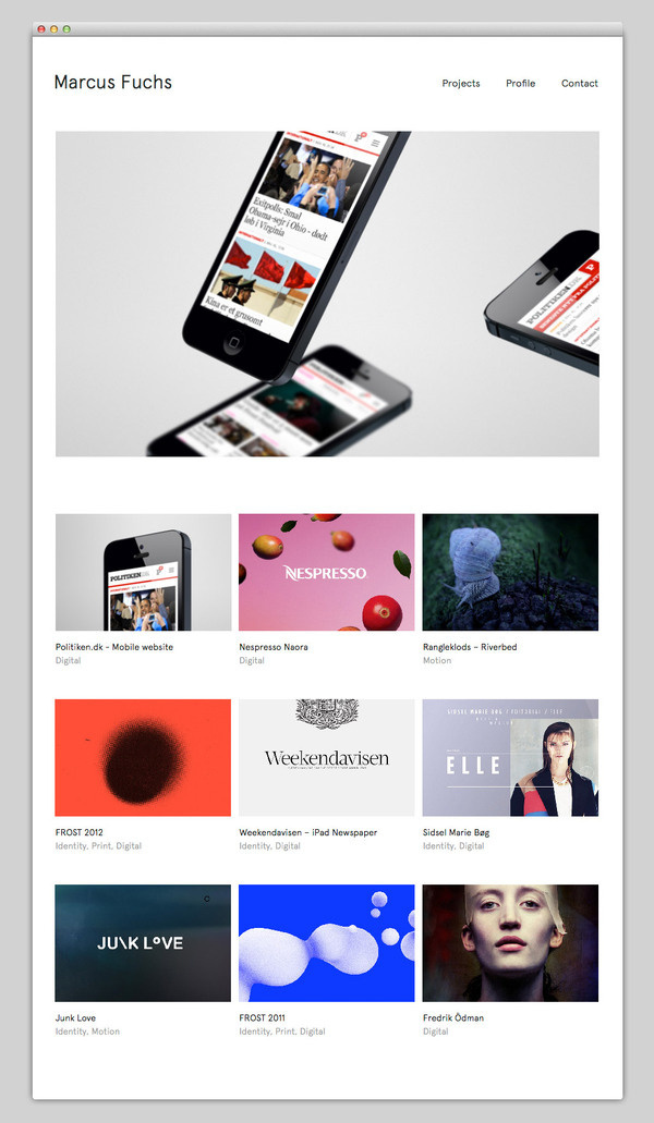 Marcus Fuchs #website #layout #design #web