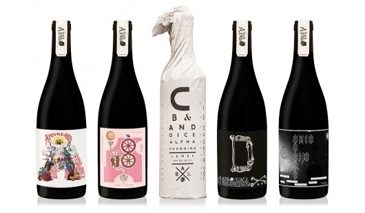 MASH - PURVEYORS OF THE FINE - ART DIRECTION & DESIGN - Alpha Box & Dice #packaging #design #graphic #wine #illustration #typography