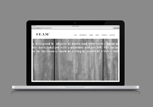 Logo and website designed by For Brands for fashion brand Seam #website #logo #branding