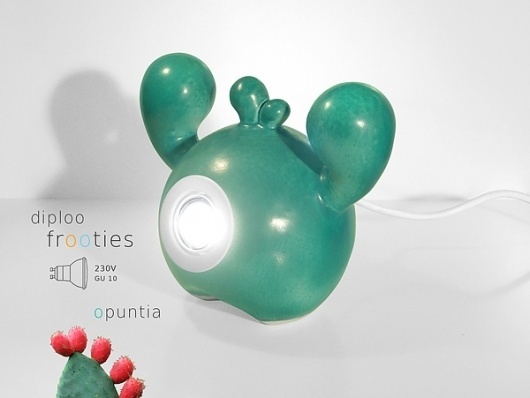 Diploo FROOTIES on the Behance Network #lamp #diploo #design #lighting #ceramic #funny