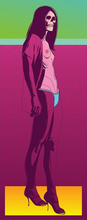 São Paulo fashion weekStop to follow and be yourself #vector #lines #morbid #rubenslp #illustration #colors