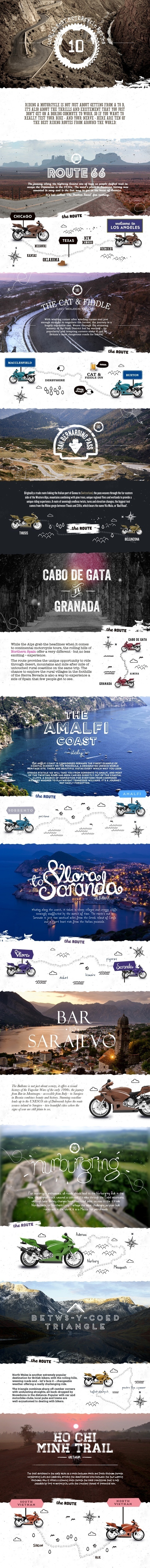The World's Best Motorcycle Routes, a Whistle Stop Tour | MCE Insurance #webites