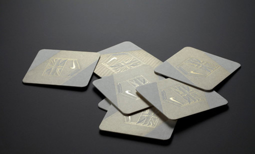 Nike, Identity, upscale, collateral, letterhead, branding, black, gold