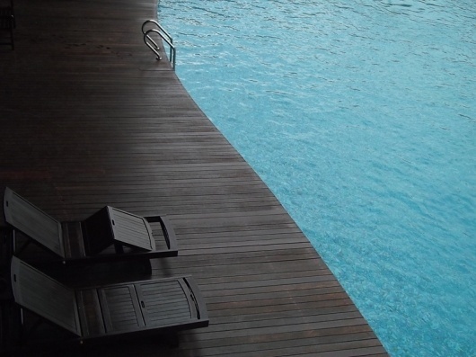 DeadFix » waters edge #matte #chairs #deck #black #pool #architecture #swimming