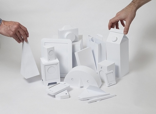 White paper objects for IM.SE - Works by Daniel Levy #daniel #paper #levy