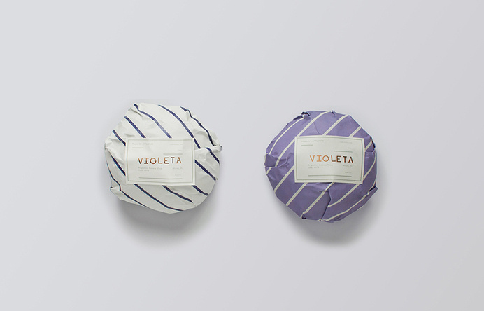 Logo and packaging with copper foil detail designed by Anagrama for traditional Argentinian bakery Voleta #ff