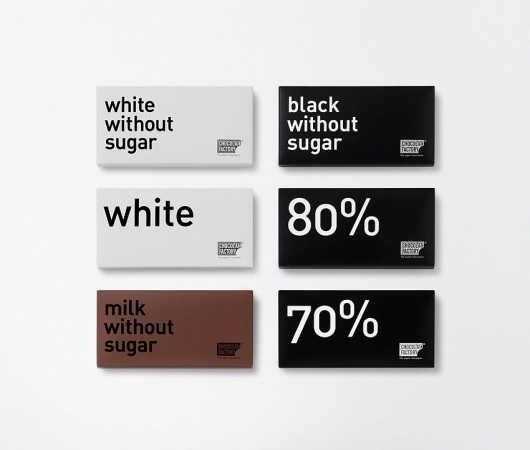 Chocolat Factory ruiz+company #white #packaging #design #graphic #black #chocolate #minimal #and #type