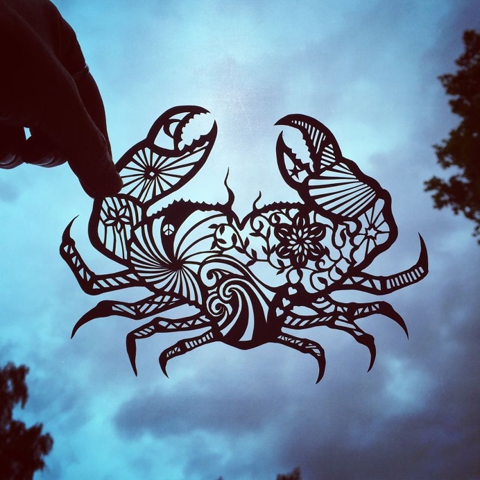 Gorgeous Paper Cut-Outs And Contrasts Them With The Sky Background #paperart #paperCut #art #design