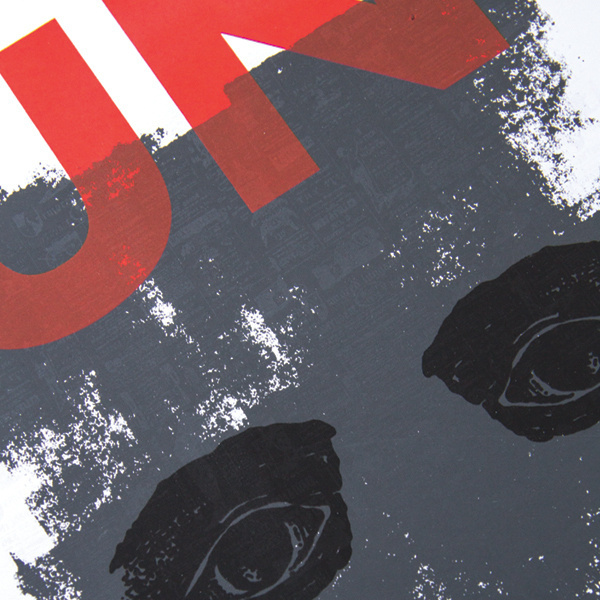 UN on Behance #sun #eyes #print #texture #serigraphie #screen #printing #srigraphie