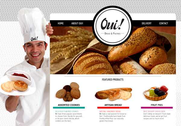 Oui! Bread & Pastries #page #stationary #packaging #design #& #oui #pastries #direction #corporate #brand #p #identity #for #art #web #bread