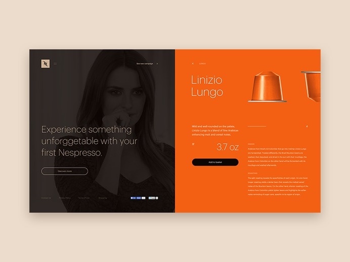 Nespresso Microsite #ui