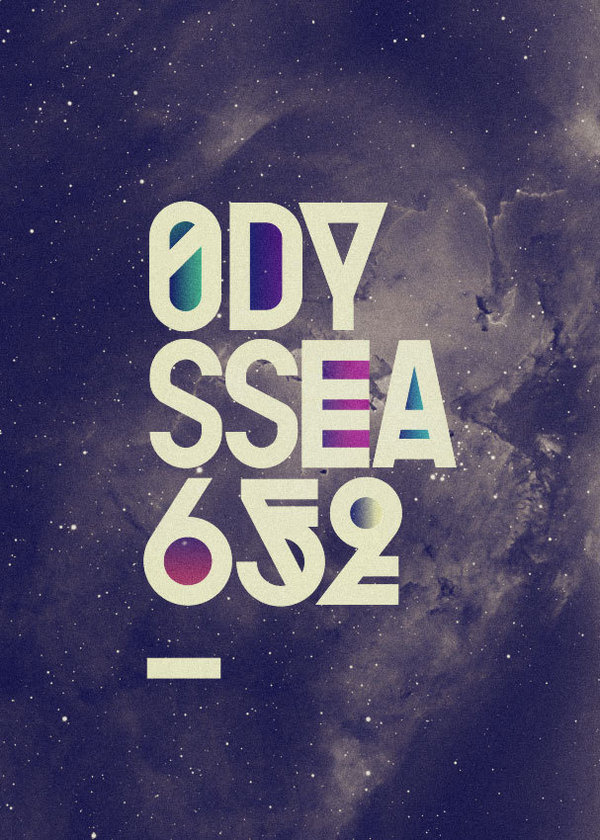 Odyssea 2010, by Pablo Alfieri #inspiration #creative #universe #design #graphic #stars #poster #typography