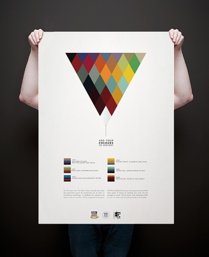 Dulux Colour Awards on the Behance Network #infographic #pattern #colours #poster