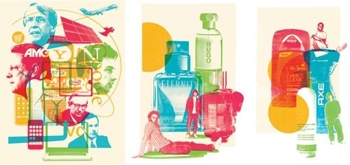 design work life » cataloging inspiration daily #axe #collage #hugo #people