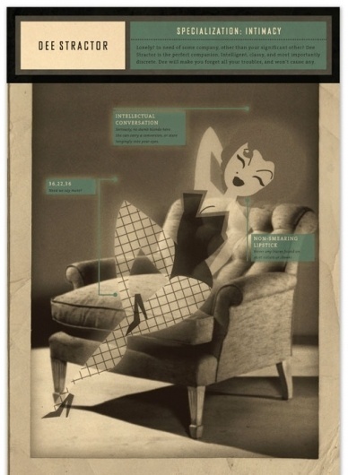 design work life » Student Work: Katey Mangels: Phantom Calls Identity #design #typography