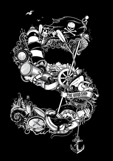 The Good Ship – Ilovedust – Illustrators & Artists Agents – Début Art #typography