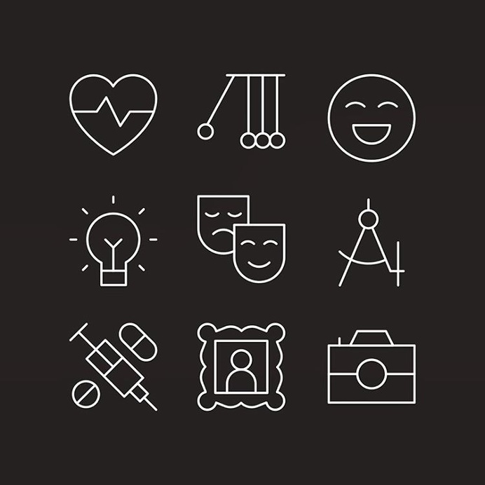 Makers Company – Icon Design. A collection of rejects, now having their moment of fame. #icon #icons #iconography #vector #lineicon #