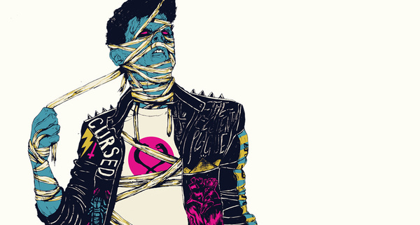 2011 : boneface #punk #boneface #horror #illustration #mummy