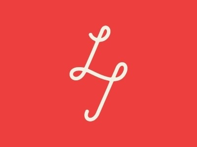 LI monogram #monogram #line #script #typography