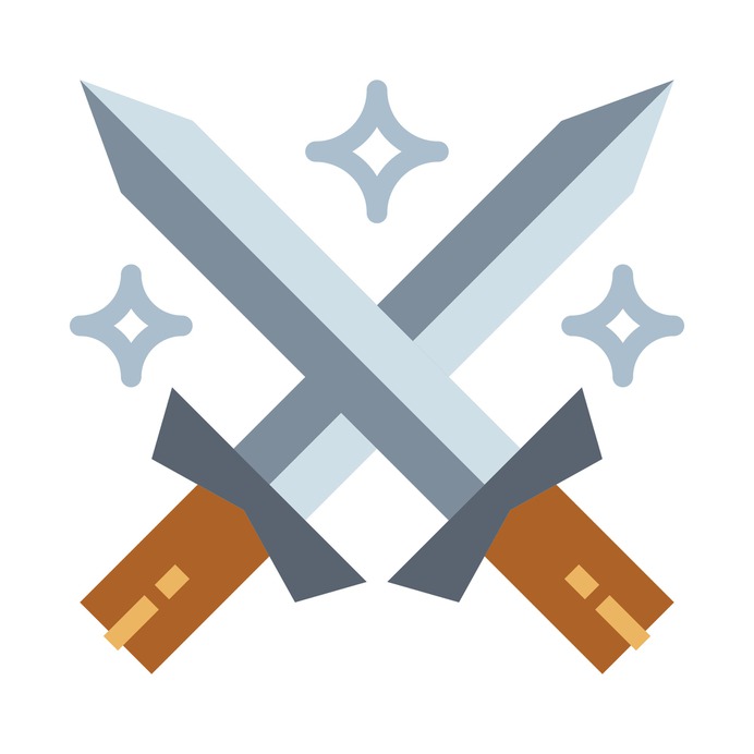 See more icon inspiration related to fight, war, miscellaneous, blade, antique, ancient, swords and weapons on Flaticon.