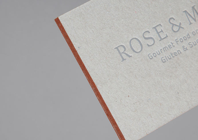 rose & mary branding stationery graphic design cooking cook eat restaurant deluxe luxury minimal print menu business card mindsparkle mag wo