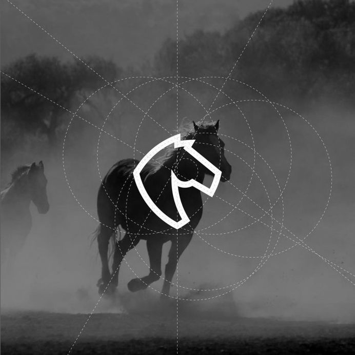 Horse logo Process