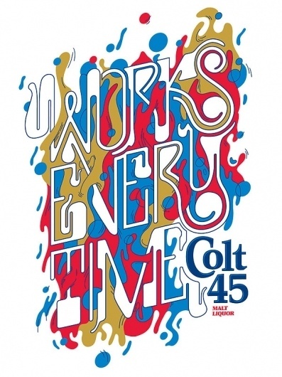 CUSTOM LETTERS, BEST OF 2010, DAY 1 — LetterCult #lettering #invasion #every #45 #colt #occular #illustration #works #time #type