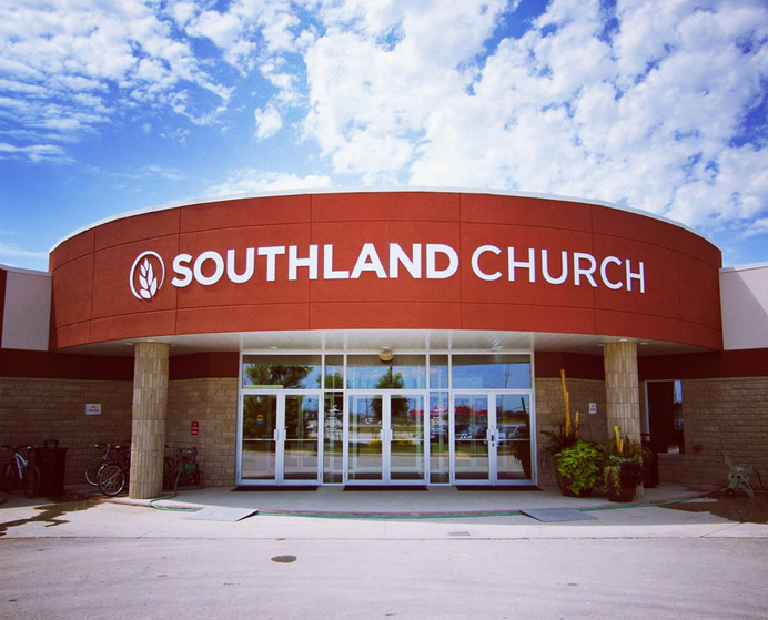 Southland Church logo signage #signage #church #logo #wheat
