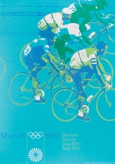 1972 Olympic flyer by Otl Aicher #otl #flyer #aicher #olympics #munich