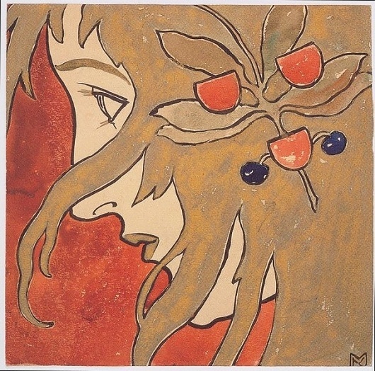 File:Kolo Moser - Profilbildnis eines Mädchens - 1987.jpeg - Wikimedia Commons #profile #a #girl #of #vienna #portrait #art #moser #koloman #secession