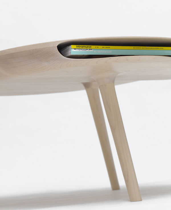 Wooden Coffee Table by Loïc Bard