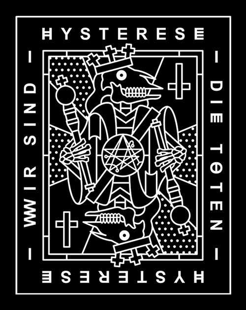 HYSTERESE X WSDT #endor #endor designs #hysterese #wirsinddietoten #wsdt #bandmerch #illustration #graphicdesign #endordesigns